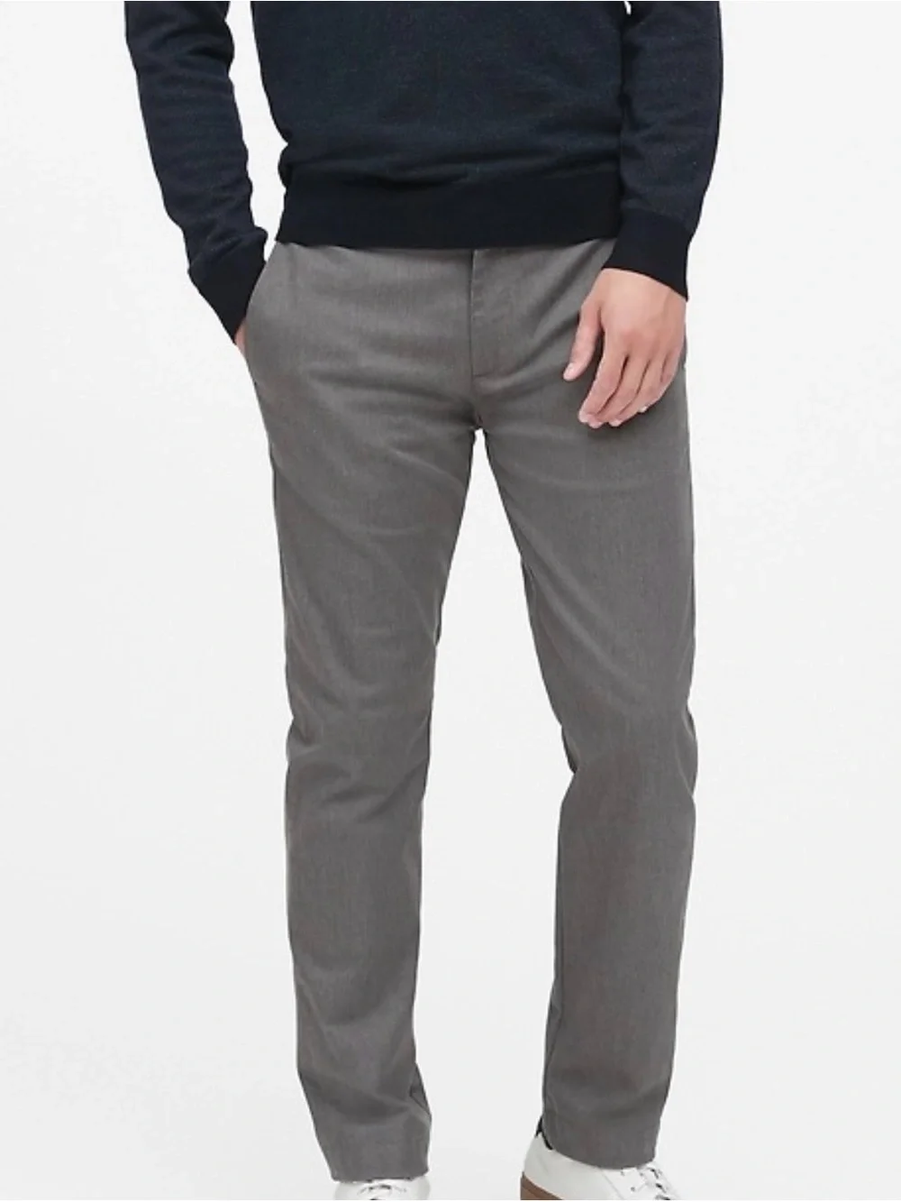 Banana Republic Emerson Gray Straight-Leg Chinos 33x30